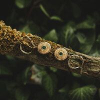 Stencil hängörhängen med runt hänge - Holzkern Modell: Jewelry