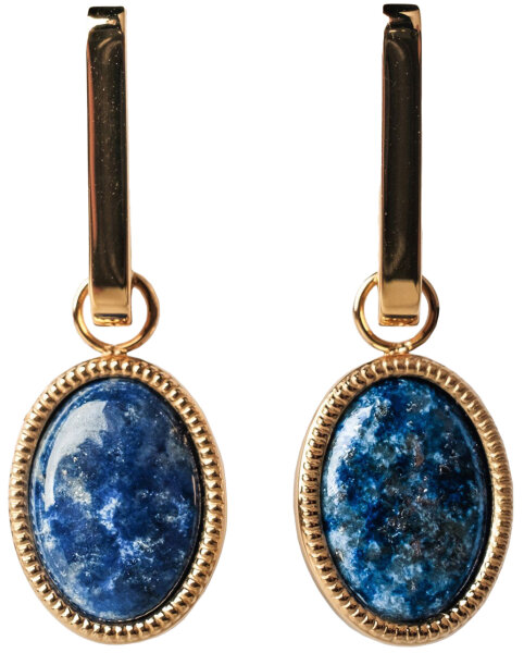 Mirror hängörhängen med rektangelform och ovalt hänge - Holzkern Modell: Jewelry