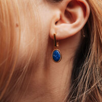 Mirror hängörhängen med rektangelform och ovalt hänge - Holzkern Modell: Jewelry