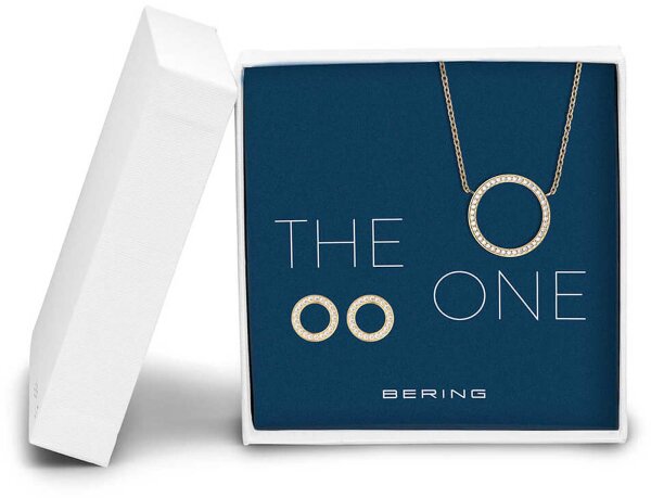 Set collar con colgante y pendientes - Bering Jewelry modelo: 434-718-Gold (översätts ej, se anmärkning nedan)