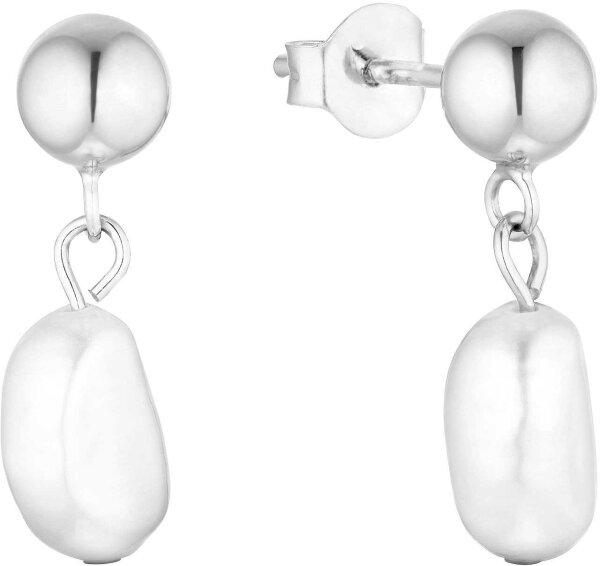 Pendientes de botón con colgante de perla - s.Oliver Jewelry modelo: 2037817 (översätts ej, se anmärkning nedan)