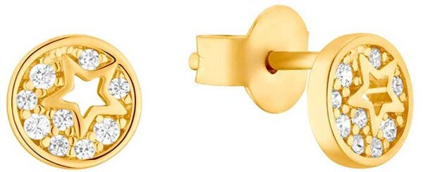 Pendientes de botón infantiles con estrellas - s.Oliver Jewelry modelo: 2036458 (översätts ej, se anmärkning nedan)