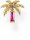 Pendiente de botón individual con palmera multicolor - Thomas Sabo modelo: H2285-488-7 (översätts ej, se anmärkning nedan)