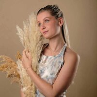 Familytie Halskette (Perle/Gold) fin kedja med pärlhänge - Holzkern Modell: Jewelry