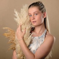 Familytie Halskette (Perle/Silber) fin kedja med pärlhänge - Holzkern Modell: Jewelry