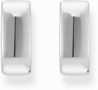 Silverfärgade creoler med kantig form och minimalistisk design - Thomas Sabo Modell: CR744-001-21