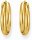 Guldfärgade stora creoler i tvinnad, 90-talsinspirerad design - Thomas Sabo Modell: CR738-413-39