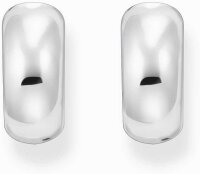 Silverfärgade creoler i chunky-stil inspirerad av 90-talet - Thomas Sabo Modell: CR741-001-21