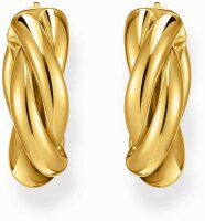 Guldfärgade creoler i tvinnad look för romantiska, eleganta stilar - Thomas Sabo Modell: CR742-413-39