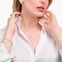 Halsband med halo-hängsmycke och vita stenar - Thomas Sabo Modell: KE2279-051-14