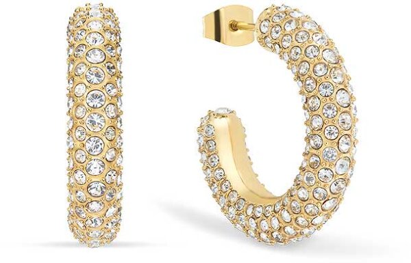 Creoler i rostfritt stål med stenar - Bering Jewelry Modell: 739-27-05