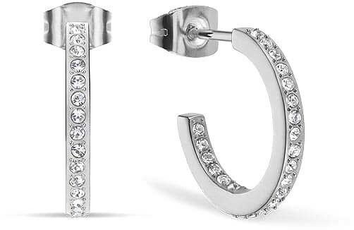 Creoler i rostfritt stål med stenar - Bering Jewelry Modell: 737-17-05