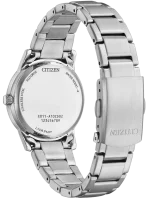 Citizen damklocka modell: EW2720-57A med vit urtavla, silvertonat boett och armband i rostfritt stål