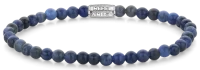 Armband av 4 mm sodalit ädelstenar med rostfritt...