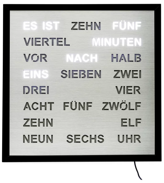 AMS Kvarts Väggklocka 1275 - Metallhus målat