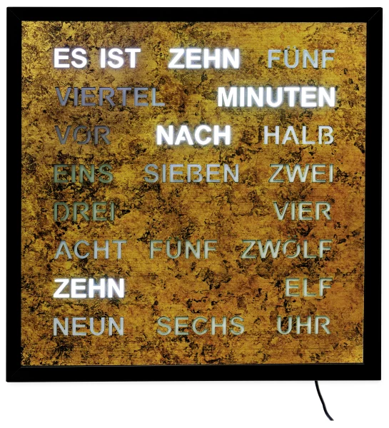 AMS Quarz-Wanduhr 1273 - Metallgehäuse lackiert