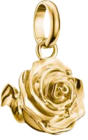 Charm-Anhänger, Rosenblüte aus Silber,...