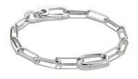 Glieder-Charm-Armband mit Connect Link, aus Silber -...