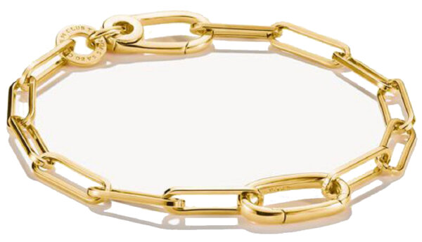 Glieder-Charm-Armband mit Connect Link, aus Silber, vergoldet - Thomas Sabo Modell: C1205-413-39-L15