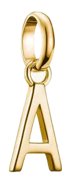 Thomas Sabo Charm-Anhänger, Buchstabe "A", aus Silber, vergoldet