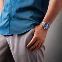 Citizen Herrenuhr Modell:  BN0260-54L mit blauem Zifferblatt und Edelstahlarmband