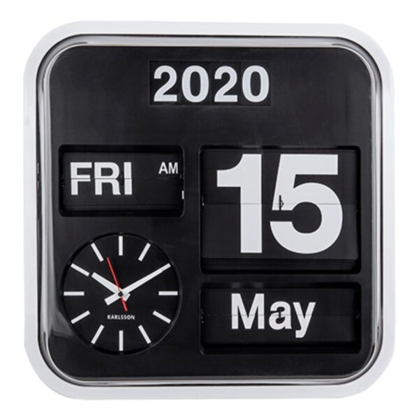 Flip Wanduhr schwarz - Karlsson Modell: KA4203