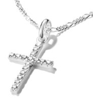 Thomas Sabo Charm-Anhänger Kreuz mit Steinen Connect Silber