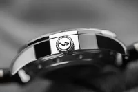 Herrklocka svart med läderarmband - Vostok Europe modell: NH35-125A747