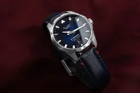 Herrklocka svart med läderarmband - Vostok Europe...