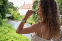 Damklocka i roséguld med läderarmband - Vostok Europe Modell: VS42-125B754