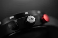 Herrklocka svart med rött silikonarmband - Vostok Europe Modell: VK68-592C775