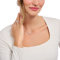 Halsband i 925 sterlingsilver med droppformad...