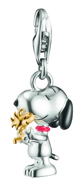 Charmhänge 18k förgylld återvunnet 925 Silver med Cold Enamel Snoopy & Woodstock Friends Motiv Thomas Sabo Modell: 2228-427-7