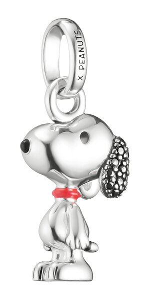 Charmsmycke i återvunnet 925 sterling silver med Snoopy motiv och pavéinfattning, Thomas Sabo PEANUTS Connect modell: CC1310-691-11