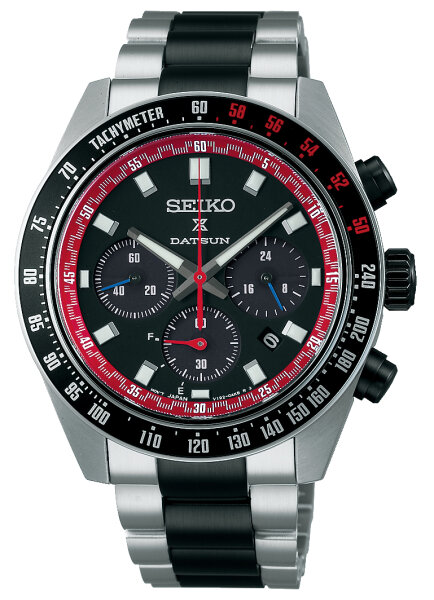 Herren-Chronograph aus Edelstahl mit Solar-Antrieb, Seiko Prospex Speedtimer, Modell: SSC957P1