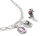 Charm-Anhänger aus recyceltem 925er Sterlingsilber mit Wednesday Schreibmaschine Design mit Zirkonia, Thomas Sabo Modell: CC1315-691-11
