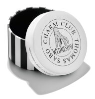 Charm-Anhänger aus geschwärztem 925er Sterlingsilber mit Nevermore-Motiv und violetter Emaille, Thomas Sabo Charm Club Connect Modell: CC1316-691-13