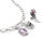 Charm-Anhänger aus geschwärztem 925er Sterlingsilber mit Nevermore-Motiv und violetter Emaille, Thomas Sabo Charm Club Connect Modell: CC1316-691-13