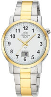 Master Time Herren Funkuhr Bicolor Edelstahl Quarz mit Datum