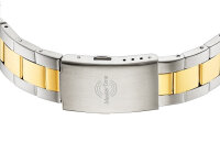 Master Time Herren Funkuhr Bicolor Edelstahl Quarz mit Datum
