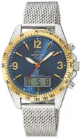 Master Time Herrenuhr Sporty Big Date Chronograph Bicolor Blau - Nodell: MTGA-10964-32M