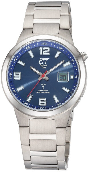 Herren Solar Funkuhr Titan Blau – ETT Modell: EGT-11709-32M