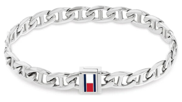 Herren Gliederarmband aus Edelstahl mit Logo-Detail - Tommy Hilfiger "Modell": 2790645