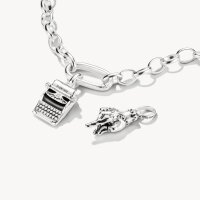 Wednesday Schreibmaschine Zirkonia Connect Silber Charm-Anhänger für Armbänder - Thomas Sabo Modell: CC1315-691-11