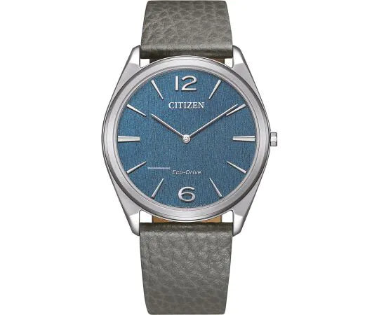 Unisex Ultra-Slim Eco-Drive Armbanduhr mit blauem Zifferblatt - Citizen AR3120-24L