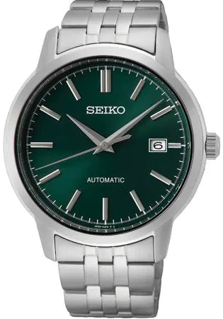 Herrenuhr, Automatikwerk aus Edelstahl, Grünes Zifferblatt - Seiko Modell: SRPH89K1