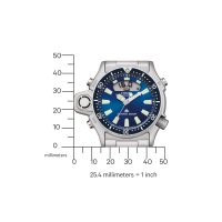 Robuste Multifunktions-Herren-Taucheruhr mit blauem Zifferblatt - Citizen Modell: JP2000-67L