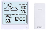 Digitalwecker mit Wettervorhersage und Thermometer...