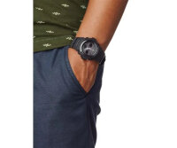 Herrenuhr, Funk-Solaruhr aus Resin - Schwarzes...