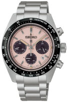 Herrenuhr, Solar-Chronograph Edelstahl - Rosa Zifferblatt - Seiko Modell: SSC963P1
